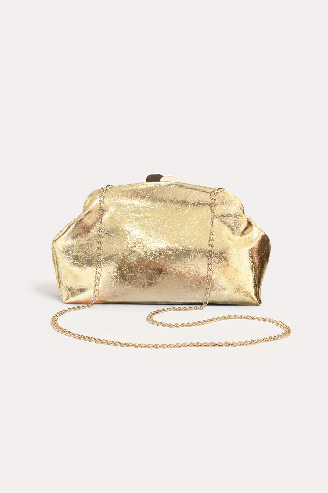 Sienna Clutch - Metallic Gold