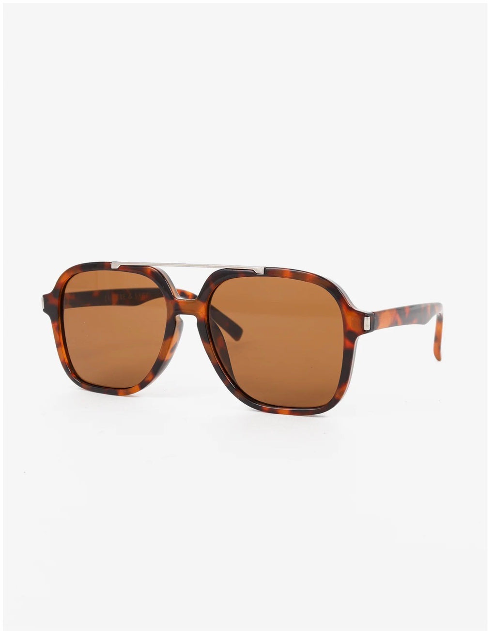 Gigi Aviator Sunglasses  - Brown / Tortoiseshell