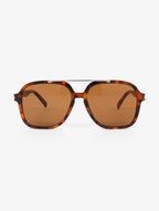 Gigi Aviator Sunglasses  - Brown / Tortoiseshell