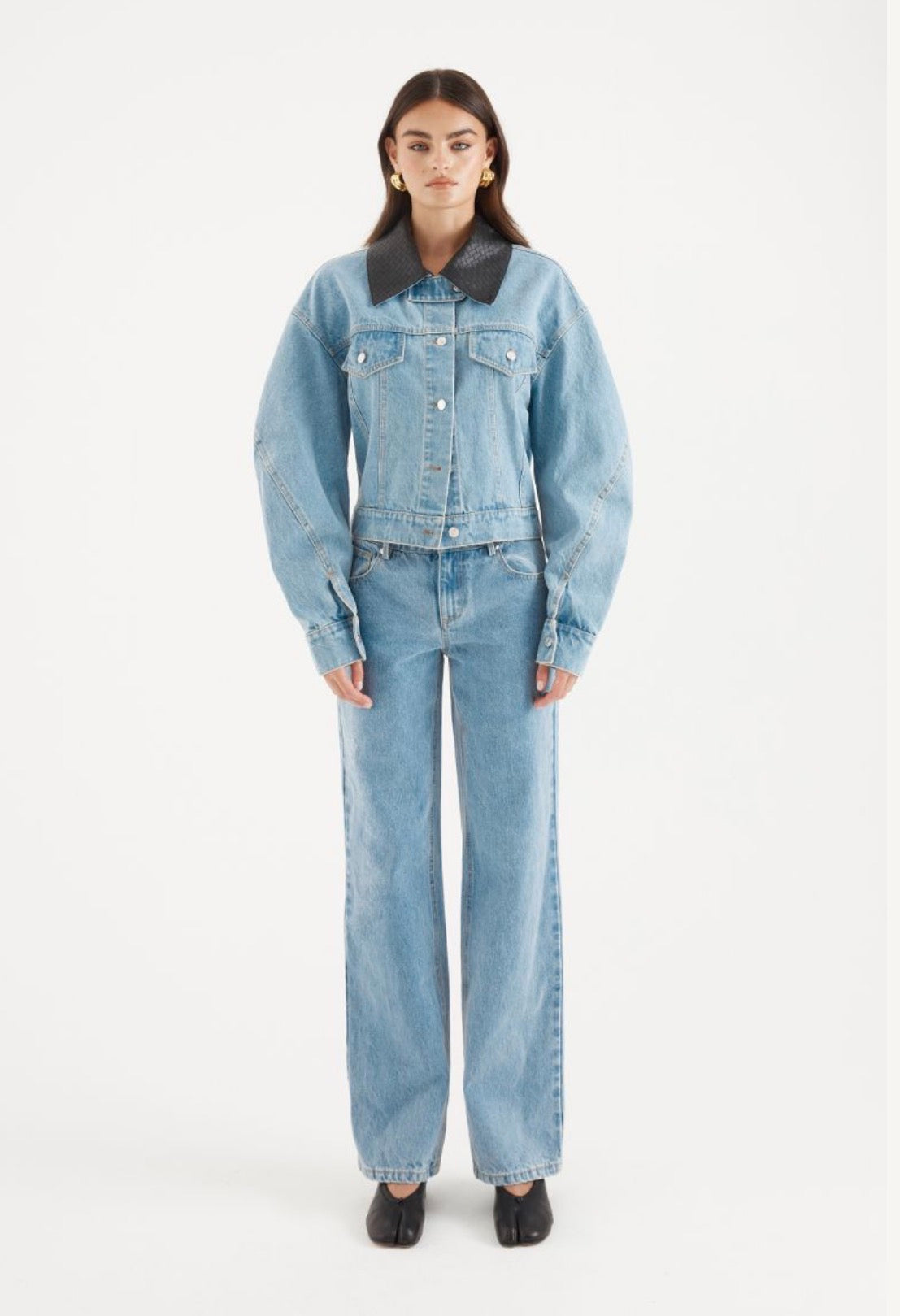 Avery Denim Bomber