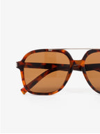 Gigi Aviator Sunglasses  - Brown / Tortoiseshell