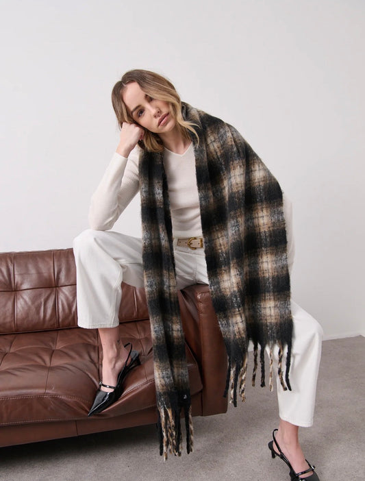 Helena Check Scarf