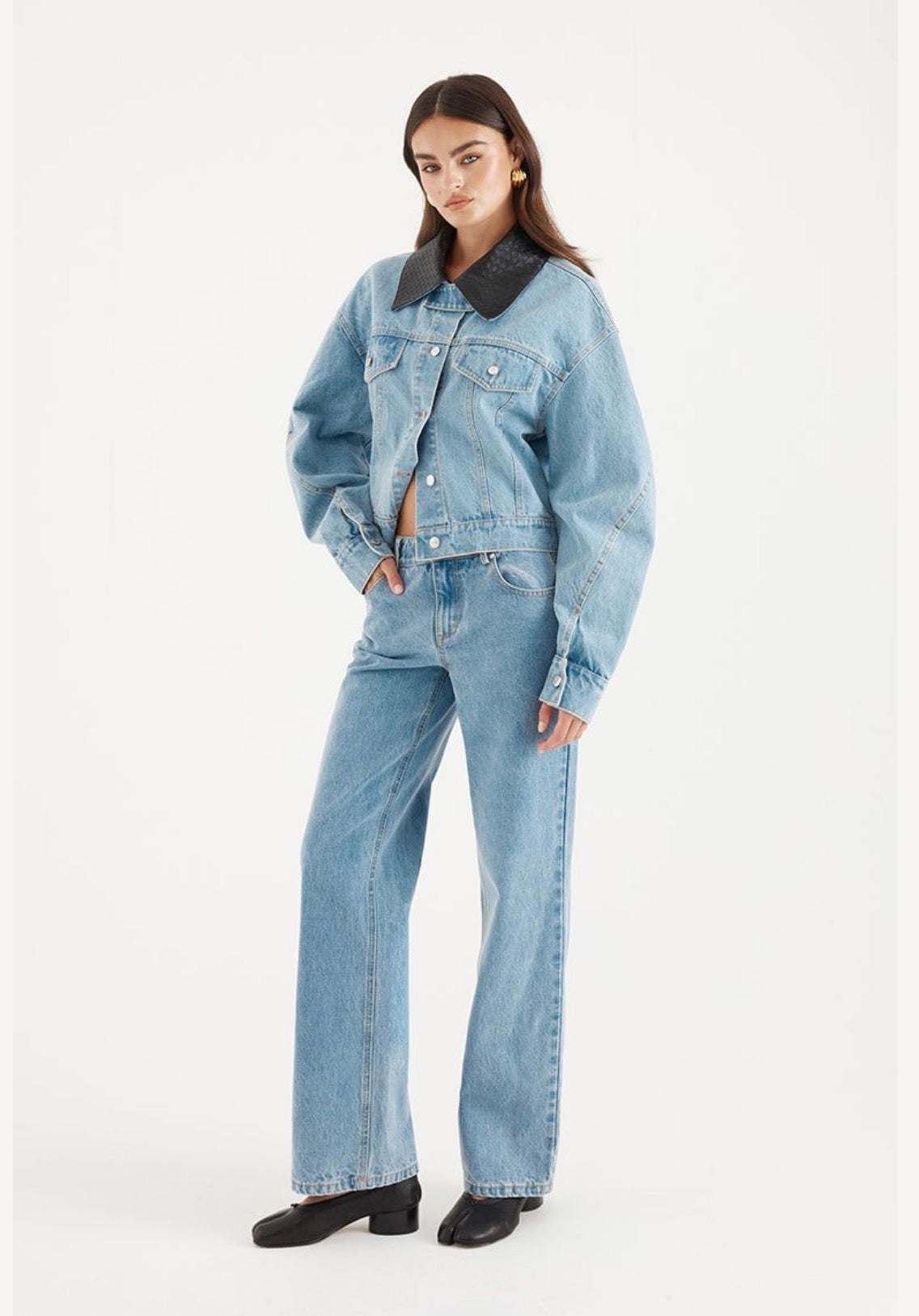 Avery Denim Bomber