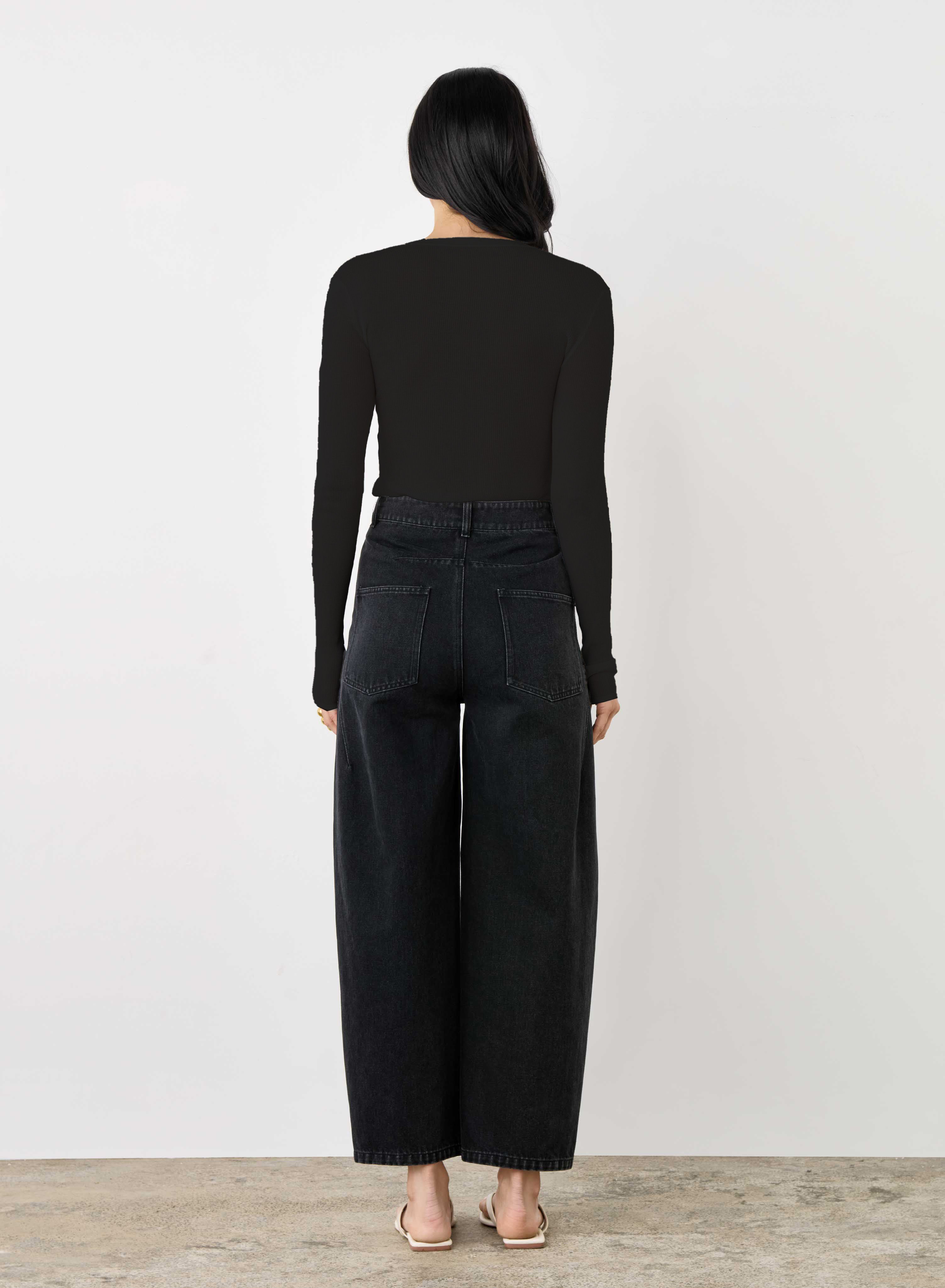 Sidewalk Long Sleeve Knit - Black