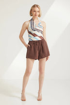 Capri Stripe Halter Top