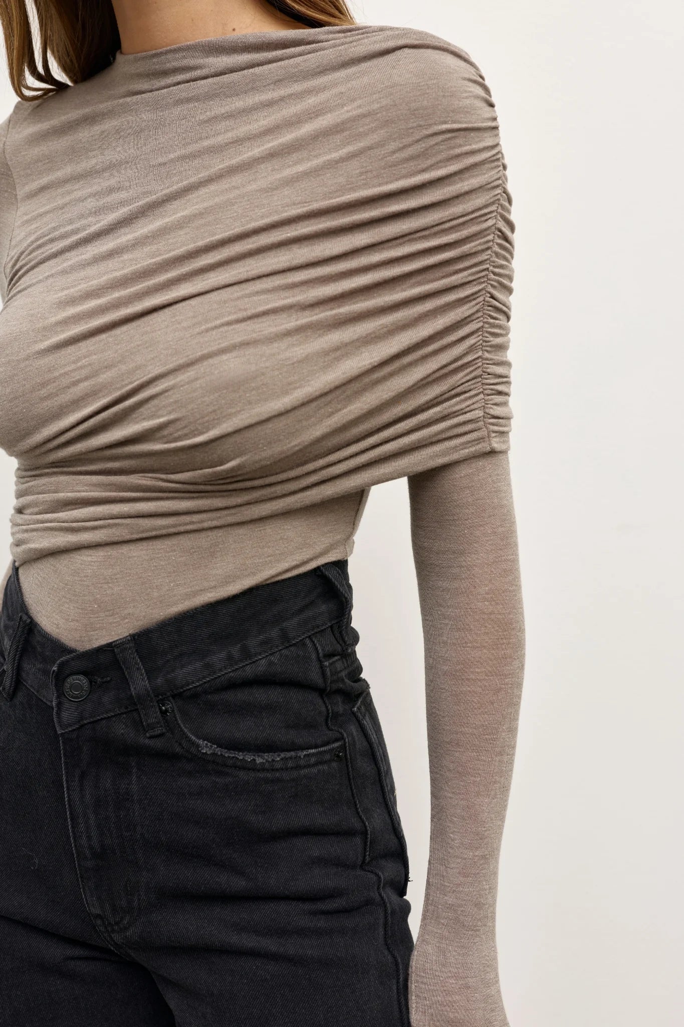 Ariya Bodysuit  - Grey Marle