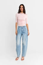 Adalia Half Sleeve Top - Pink