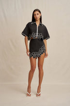 Dahlia Crop Shirt