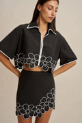 Dahlia Crop Shirt