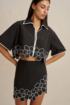 Dahlia Crop Shirt