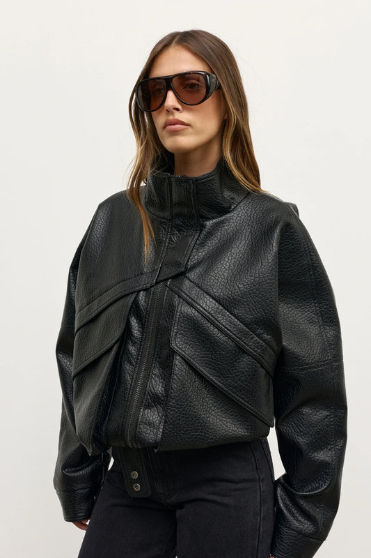 Inez Bomber Jacket - Black