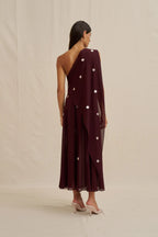Delia Drape Midi Dress