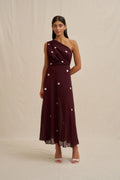 Delia Drape Midi Dress
