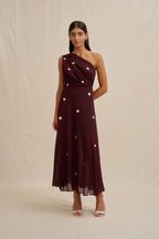 Delia Drape Midi Dress