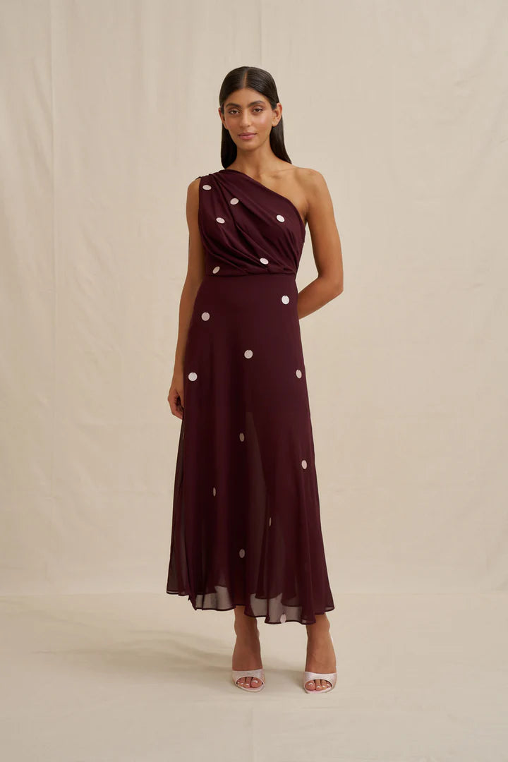 Delia Drape Midi Dress