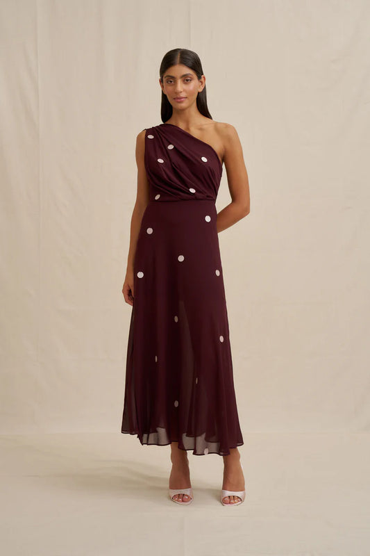 Delia Drape Midi Dress