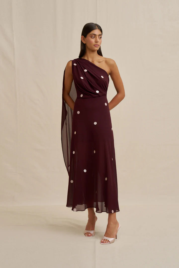 Delia Drape Midi Dress