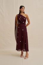 Delia Drape Midi Dress