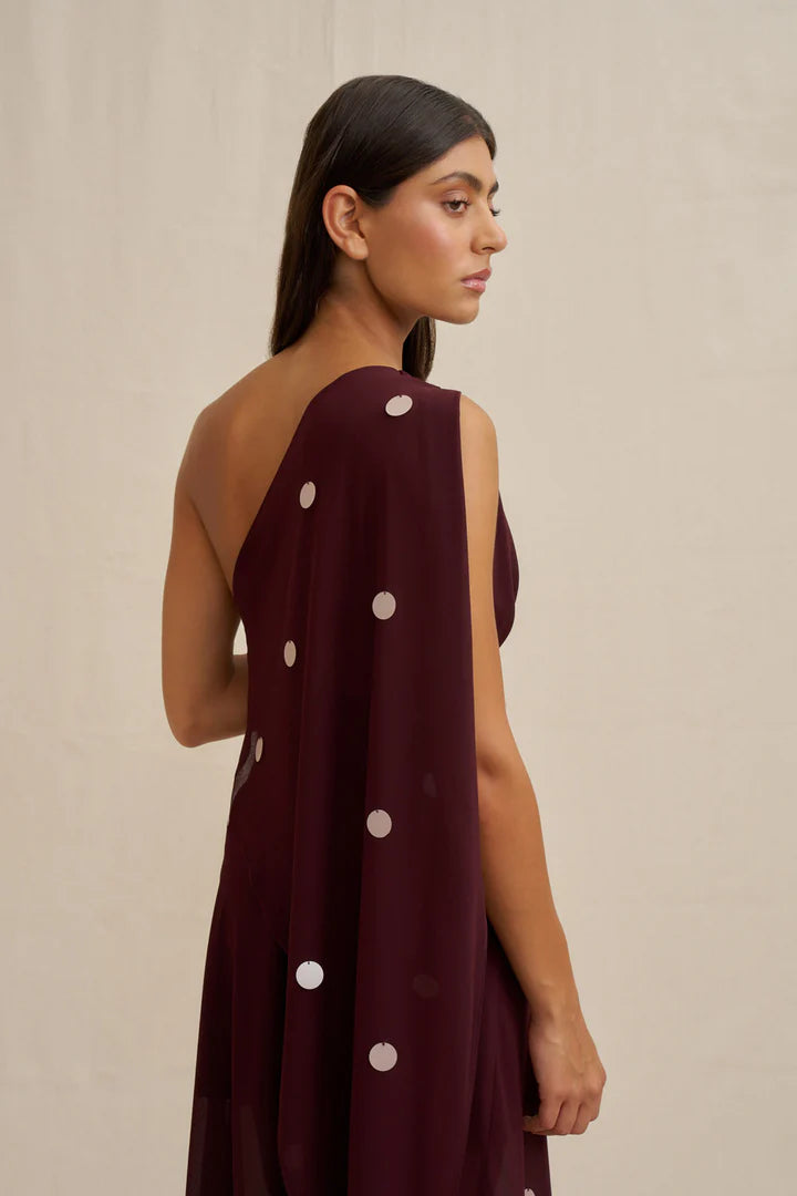 Delia Drape Midi Dress