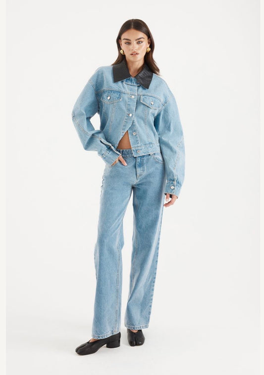 Avery Denim Bomber