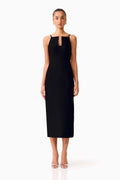 Naomi High Neck Midi Dress