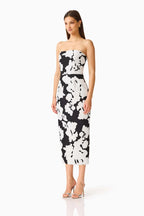 Bloomnoir Midi Coloum Dress
