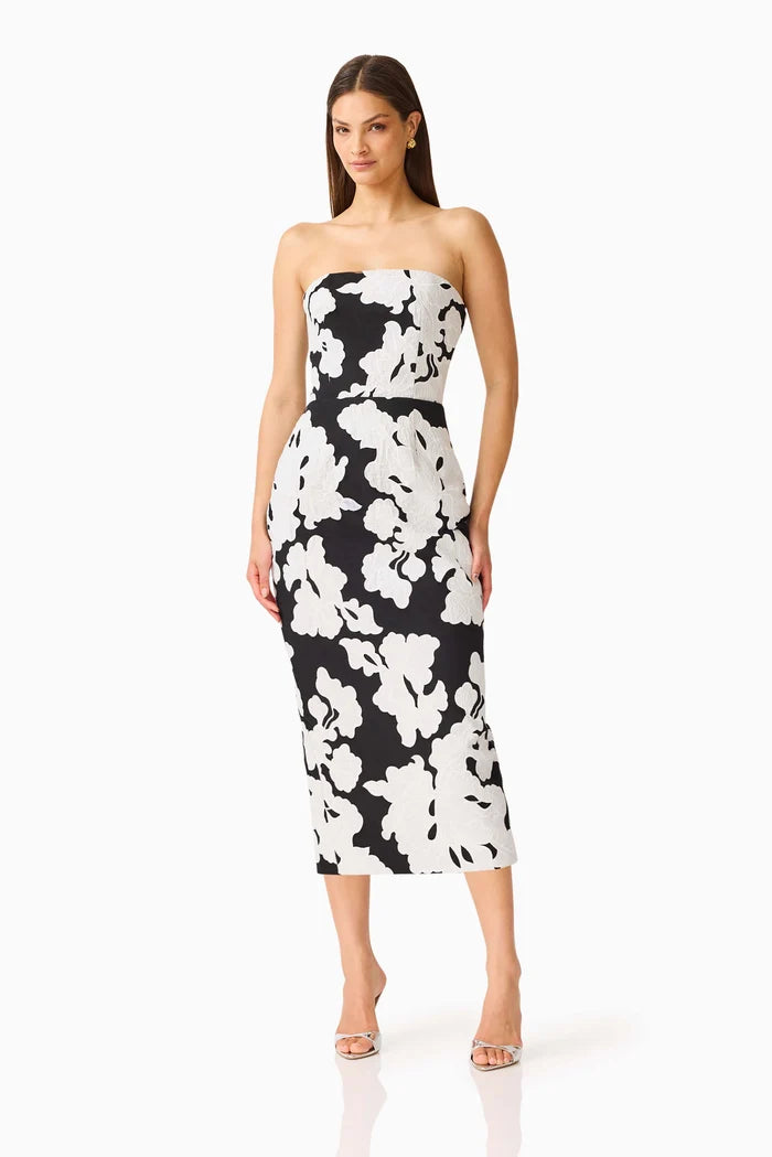 Bloomnoir Midi Coloum Dress