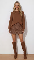 Dana Faux Leather Mini Skirt
