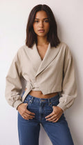 Dana Buckle Jacket - Stone