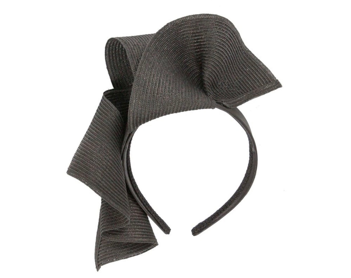 Giselle Twist Fascinator  - Black