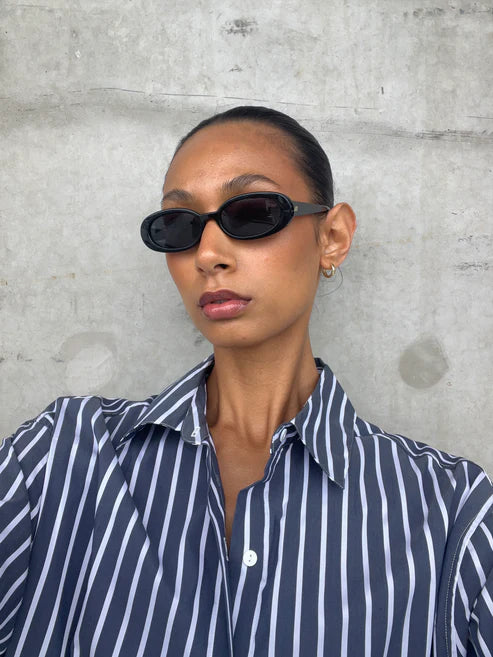 Florence Shirt - Navy & White