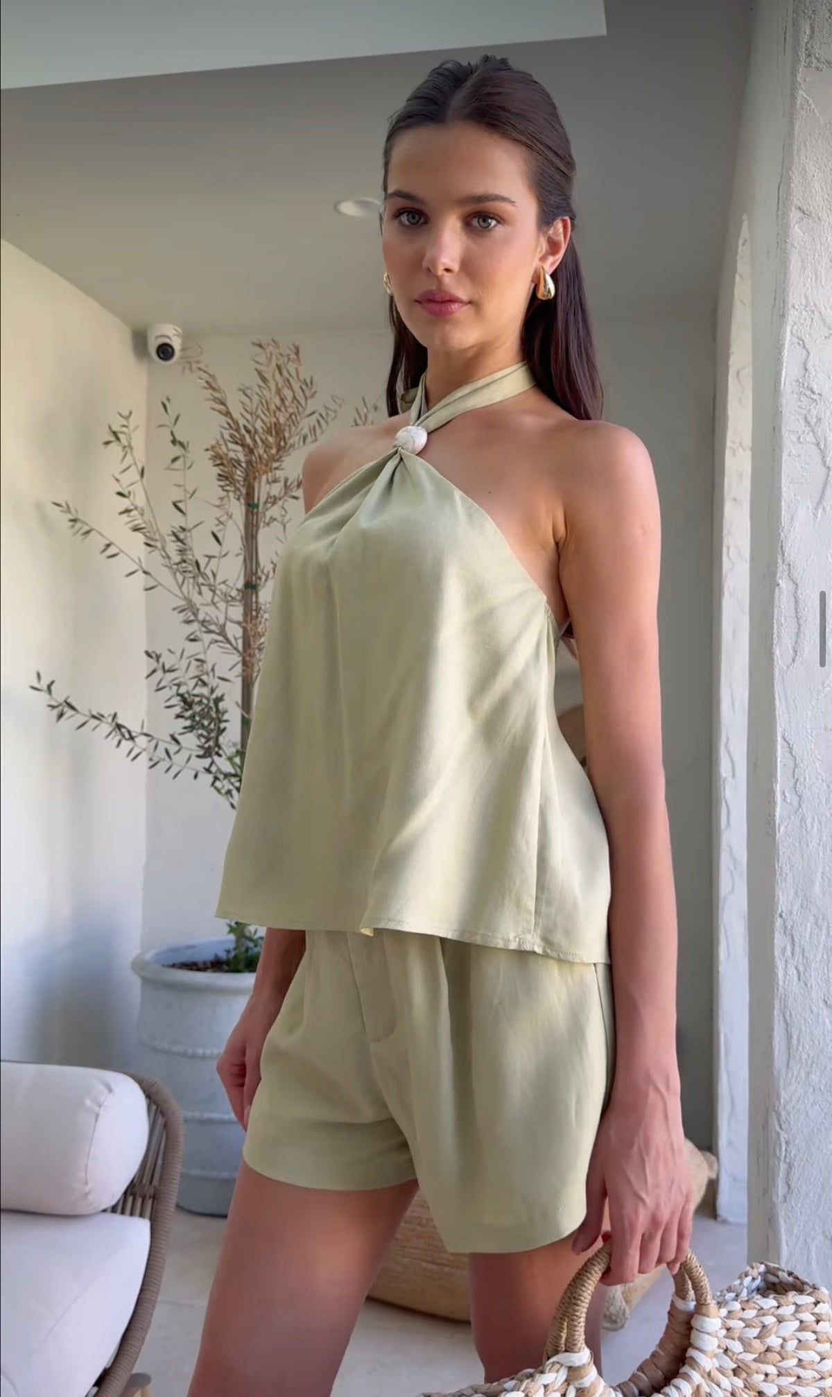 Marble Halter Top