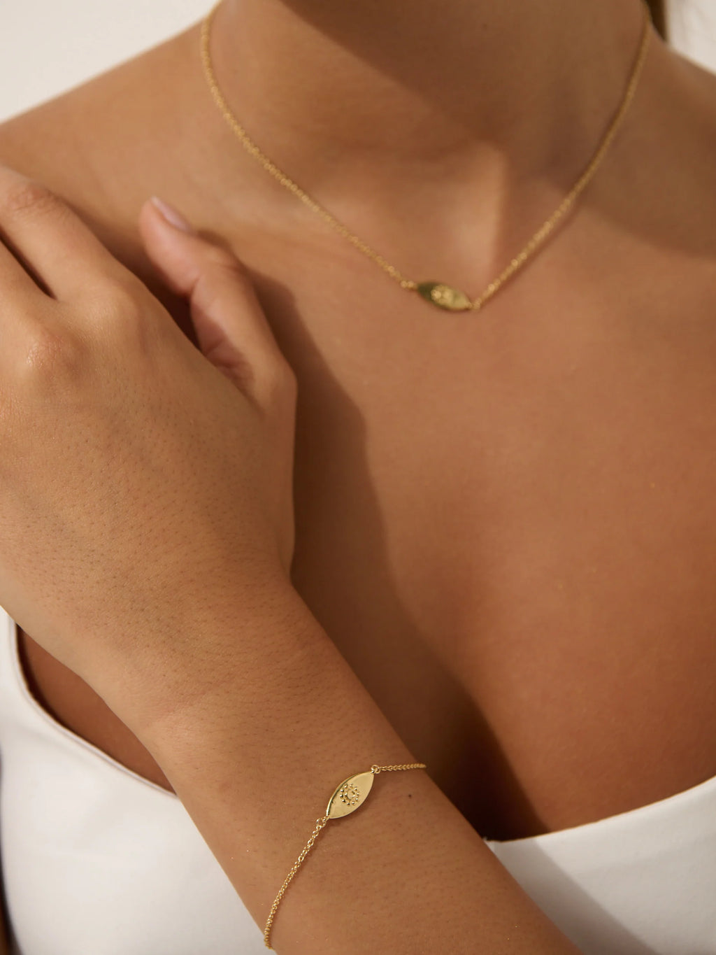 Evil Eye Bracelet 18K Gold Plated