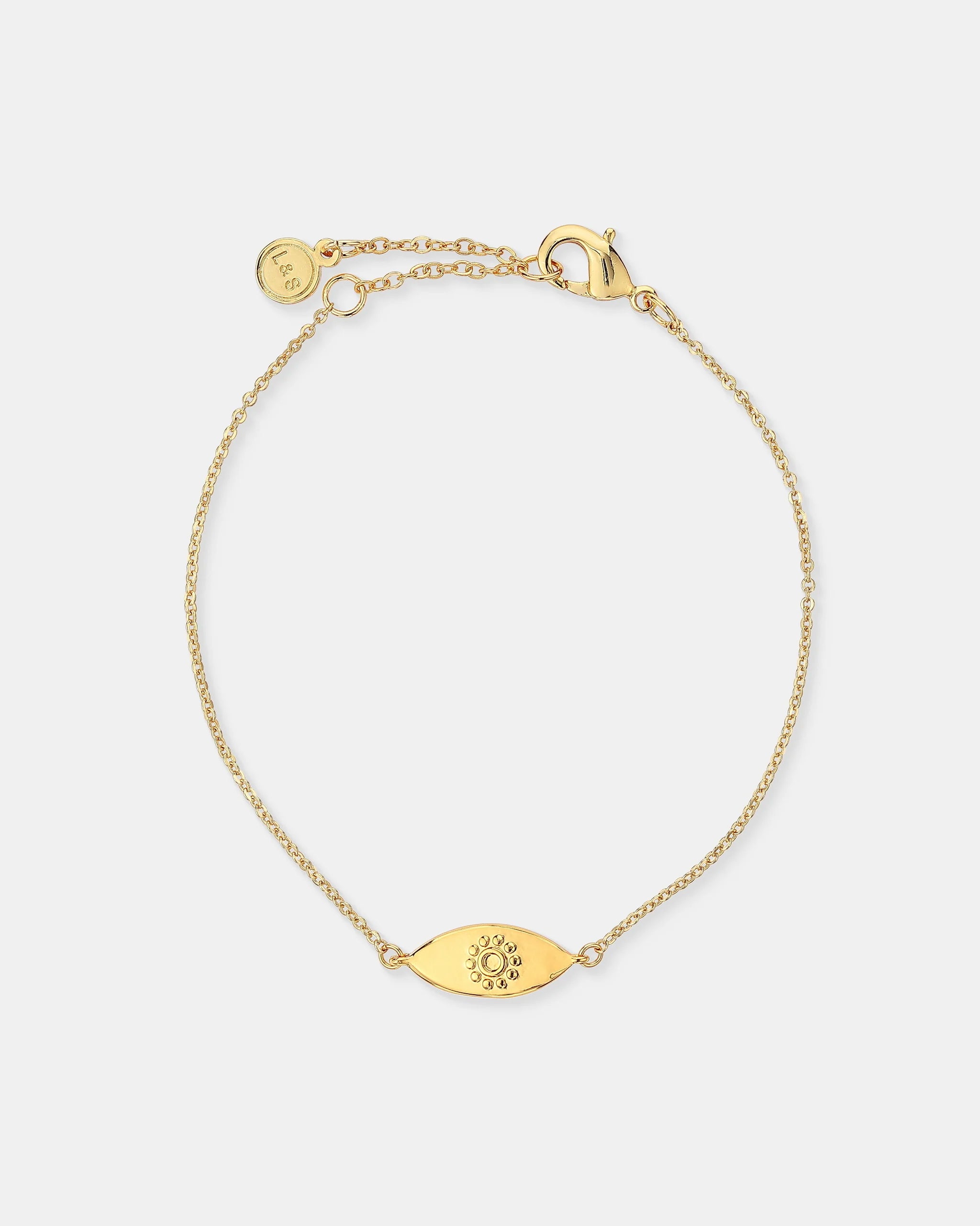 Evil Eye Bracelet 18K Gold Plated