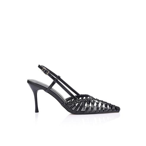 Myrtle Woven Pump Black