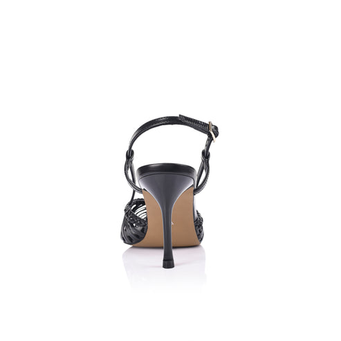 Myrtle Woven Pump Black
