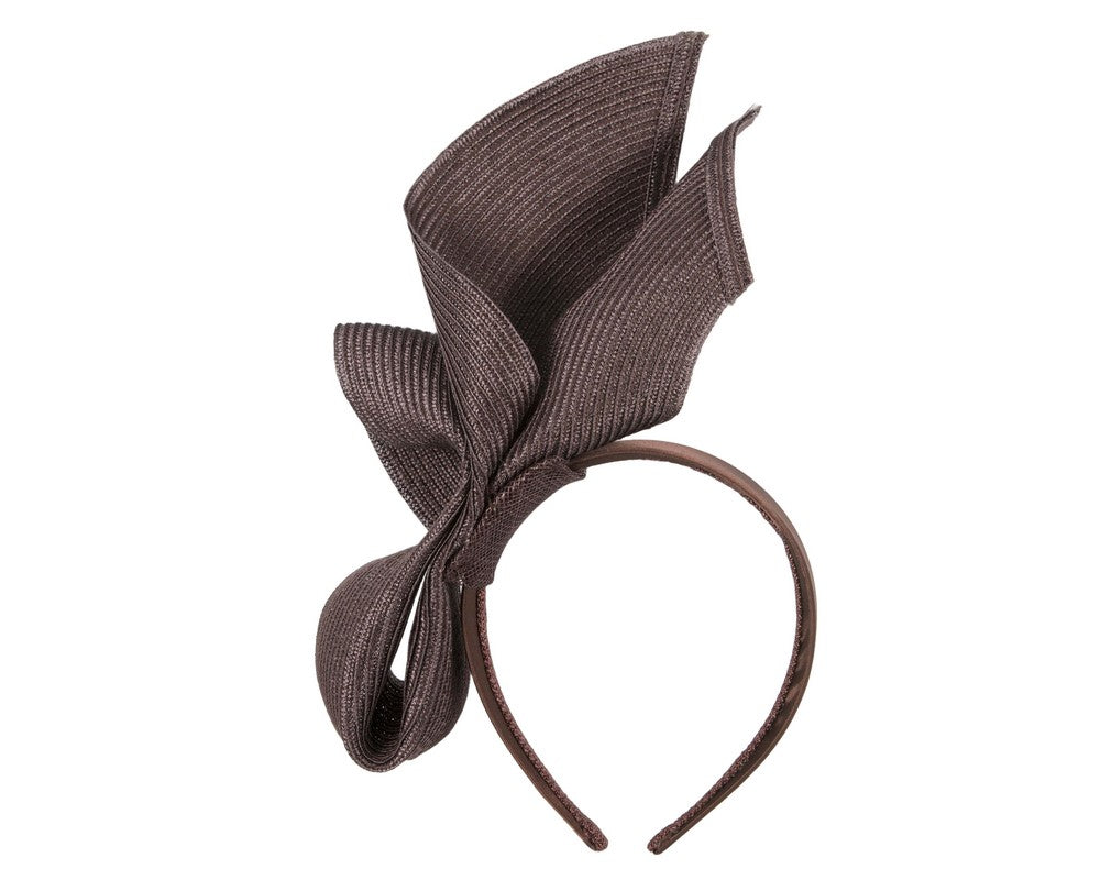 Naomi Structure Fascinator - Chocolate