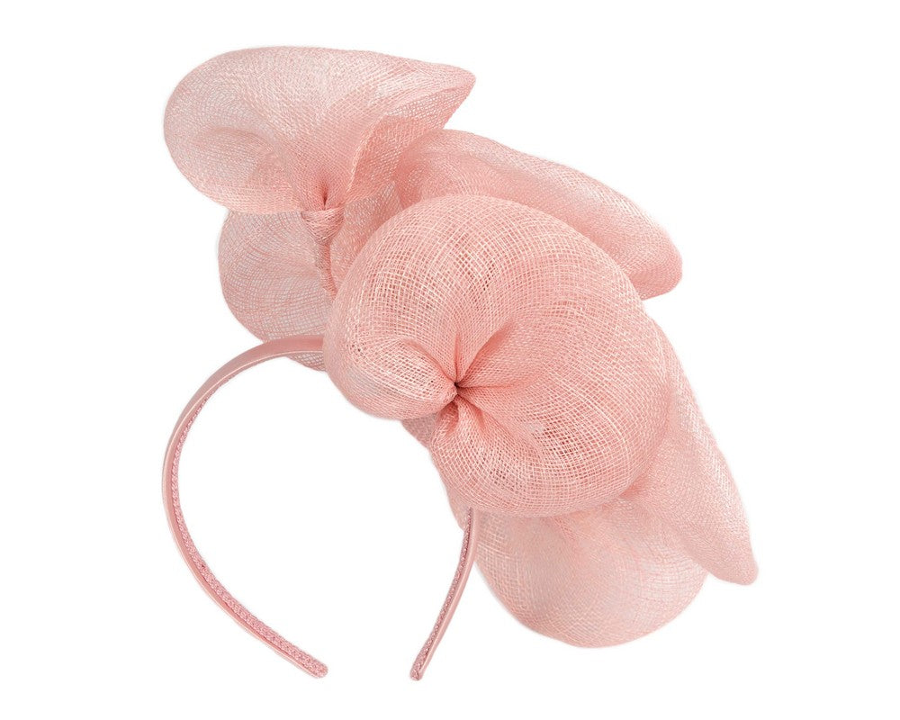 Eva Flower Fascinator - Dusty Pink