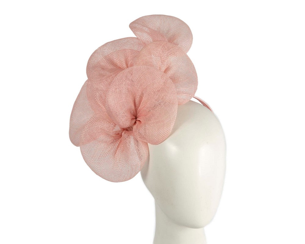 Eva Flower Fascinator - Dusty Pink