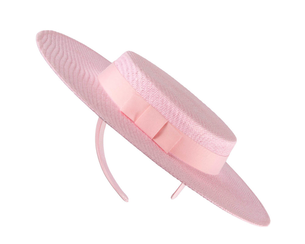 Paloma Boater Hat - Pink