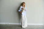 Florence Shirt - Sky Blue & White Stripe