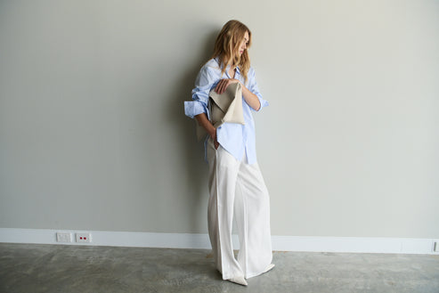 Florence Shirt - Sky Blue & White Stripe
