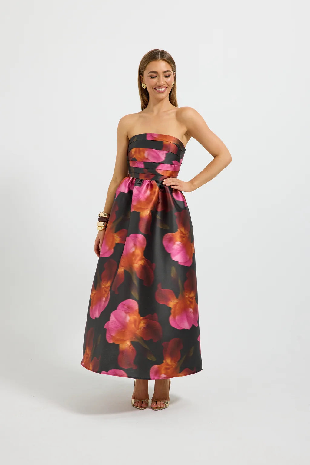 Ava Strapless Midi