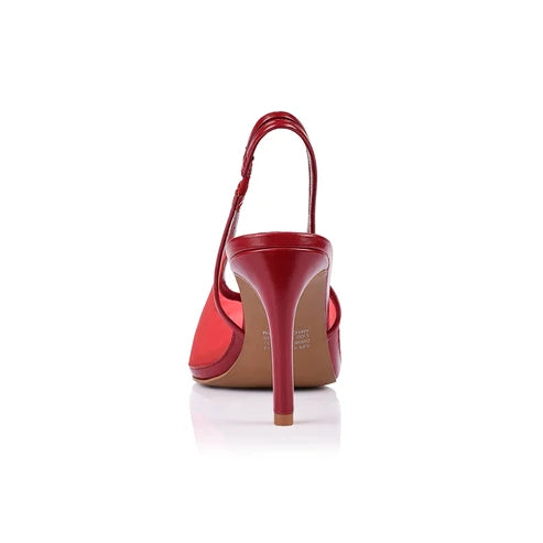 Rochelle Sling Back - Red Mesh