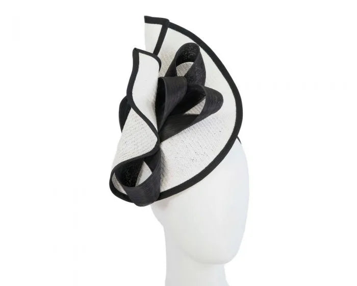 Tyra Black & White Bow Fascinator