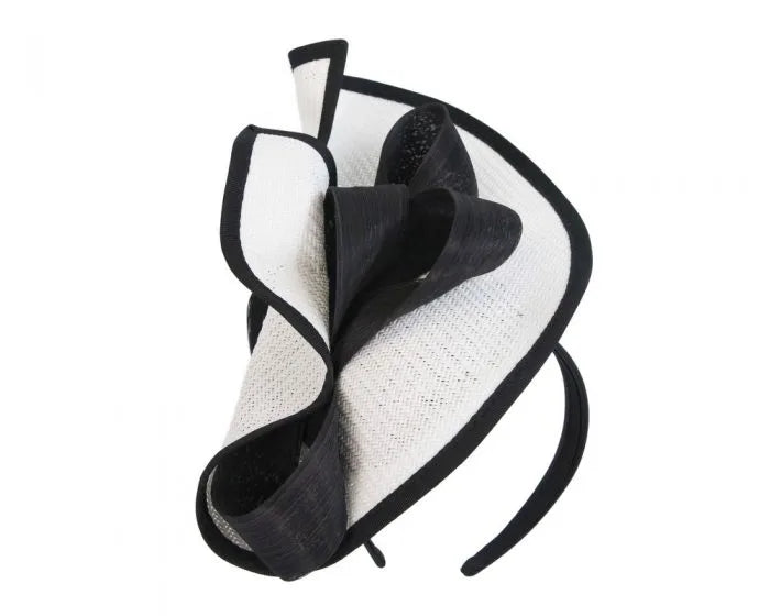 Tyra Black & White Bow Fascinator