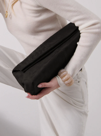 Monique Suede Clutch