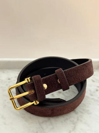 Suede Buckle Belt
