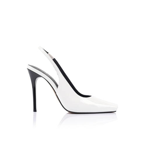 Priscilla Peep Toe Pump - White