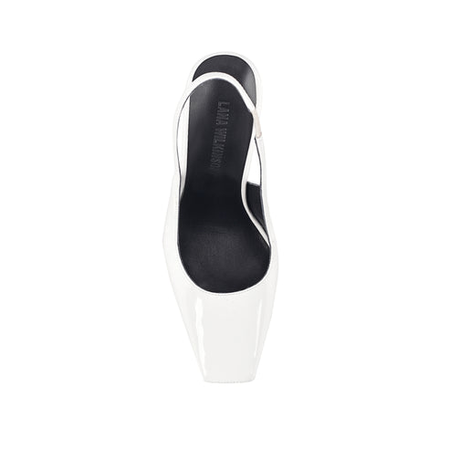 Priscilla Peep Toe Pump - White